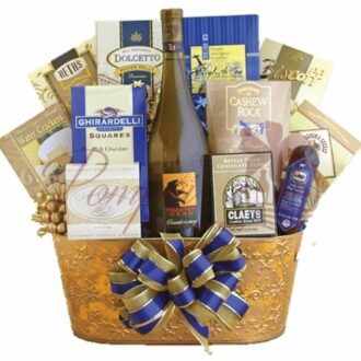 Golden Chardonnay Wine Gift Basket
