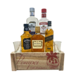 Sample Box Liquor Gift Basket