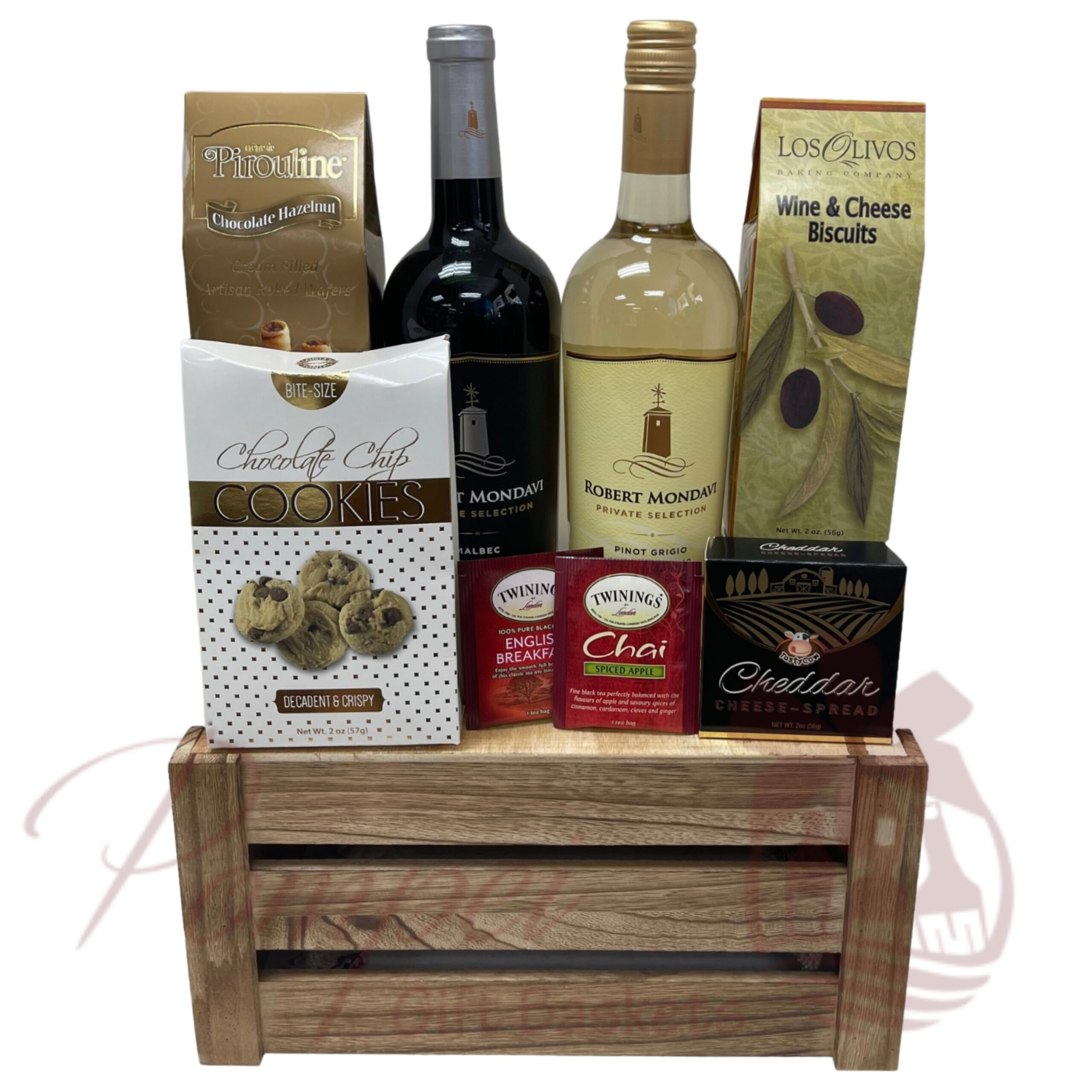 Just Because Wine Gift Basket by Pompei Baskets