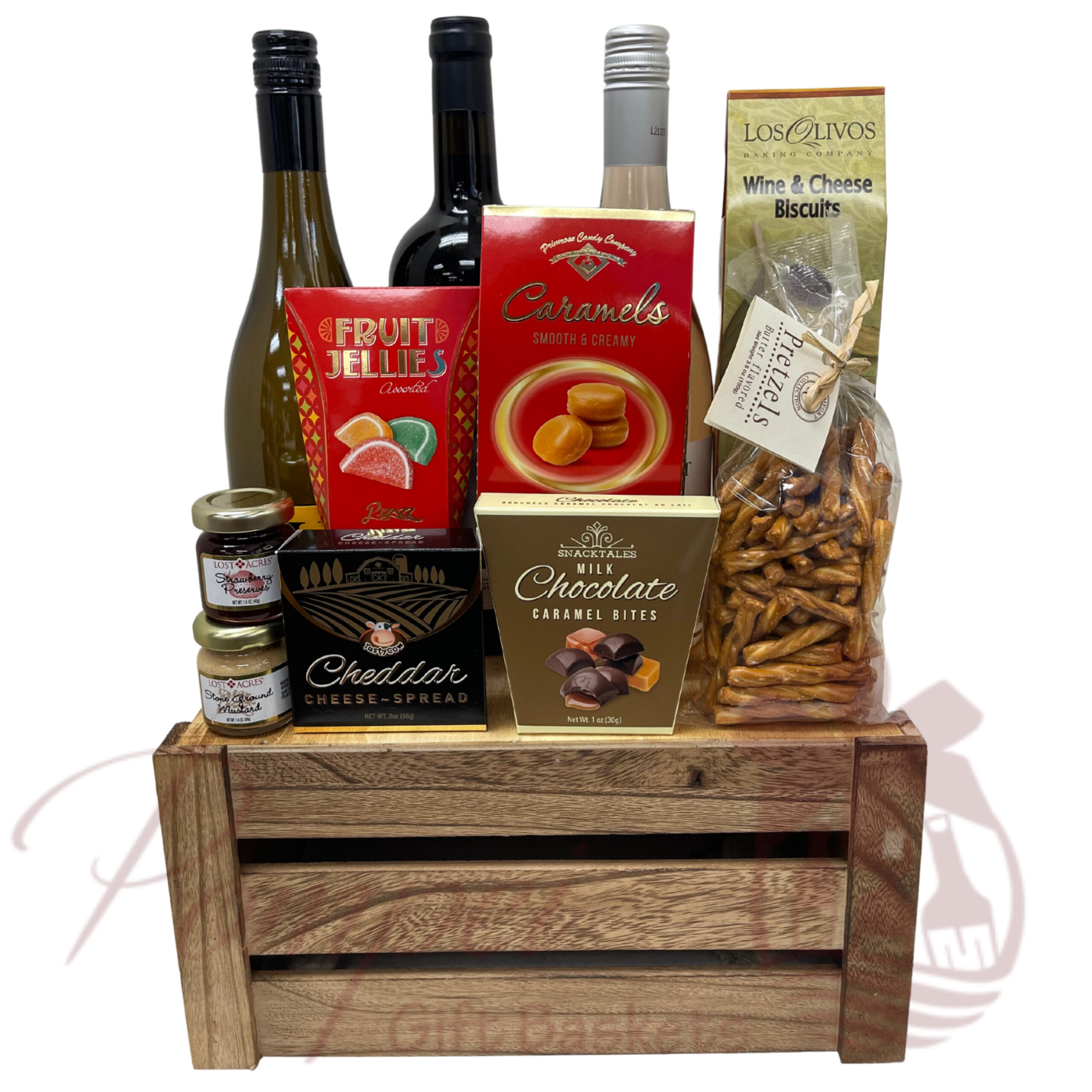 Just Because Wine Gift Basket by Pompei Baskets