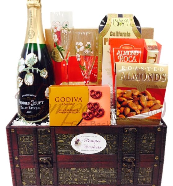 Godiva And Champagne Gift Basket