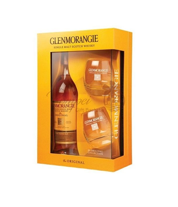Glenmorangie Single Malt Scotch Gift Set, Glenmorangie with glasses, Glenmorangie Git Set, Glenmorangie Gifts