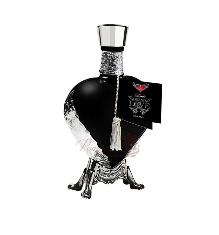Black Heart Liquor Bottle
