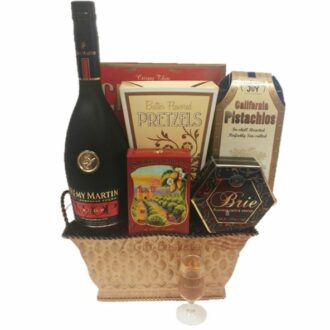 Very Superior Cognac Gift Basket, Remy Gift Basket, Remy Gift Basket Delivered, Free Shipping Remy Gift Basket, Inexpensive Remy Gift Basket, Remy VSOP Gifts, Remy Cognac Gifts