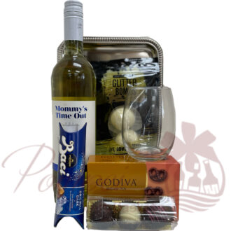 Mommy's Time Out Wine Gift Basket, Pinot Grigio Gift Basket, Mother's Day Gift Baskets, Mother's Day WIne, Birthday Gifts for Moms, Mommys Time Out Wine, MTO Wine