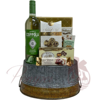 coppola, Toast to Spring Wine Gift Basket, Italian Wine Basket, Imported Italian Wines, Italian Basket NJ, Italian Basket NY, Spring Time Baskets, Cantina Offida Wine, Cantina Offida NJ, Cantina Offida NY, anniversary gift, birthday gift, birthday gift set, Christmas gift, graduation gift, mom gifts, dad gifts, 21st birthday, delivery through USA, New York, New Jersey, California, Florida, celebration, congratulations gift, new parents, new home, relator gifts, closing gifts, manly gifts, gifts for men, gifts for women, gifts for grandparents, wedding gifts, shower gifts, bridesmaids gifts, groomsmen gifts, small business, Pompei gift baskets, gourmet gift basket, gourmet snacks, chocolate, sweet, salty, savory, kitting, corporate, large corporate, small corporate, kitting business, engraving, custom, made to order, personalization, bottle engraving, photo engraving, text engraving, message engraving, champagne bottle engraving, wine bottle engraving, liquor bottle engraving, glass engraving, local hand delivery, personal touch gifts, creative gifts, corporate gifting, liquor deliveries