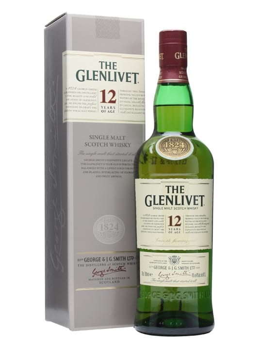 Glenlivet 12 Year Single Malt Scotch | Engrave | Pompei Baskets