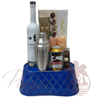 Something Blue Mezcal Gift Basket, mezcal Gifts, Engraved Mezcal Gifts, GEM&BOLT Gifts NJ, Artisanal Mezcal, Artist Liquor, Female Liquor Brand