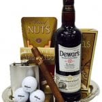 Generous Golfer's Scotch Gift Basket