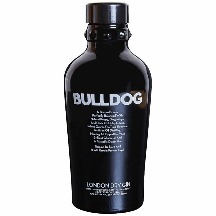 Bulldog Gin, engraved bulldog gin, engraved gin, The Underbite Gin Gift Basket, bulldog gin gifts, gifts for dog lovers, gin gift basket, bulldog gift basket,