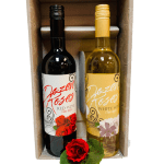 Red & Yellow Roses Wine Gift Set