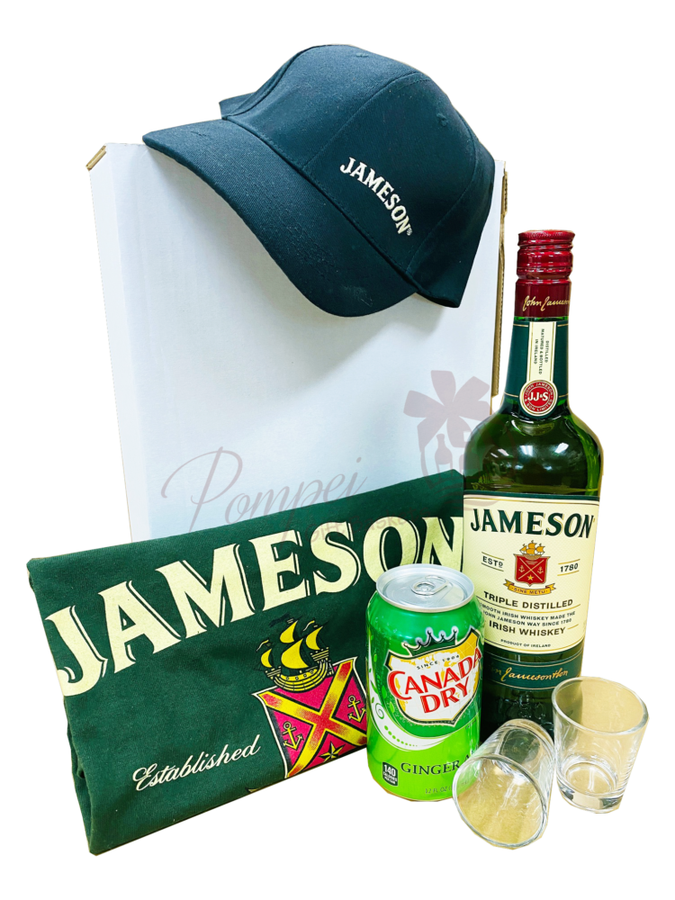 Classic Jameson Irish Whiskey Gift Set, rish Whiskey Gift Basket, jameson gift basket, irish whiskey gift basket, st patricks day gifts, st paddys day gifts, st pattys day gifts, irish gift basket, pickle back gift basket, jameson gifts, engraved jameson, jameson Gift Set