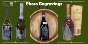 photo engravings, engagement champagne gifts, anniversary engagement gifts, custom photo gifts, photo etched wine bottles, photo etched champagne gifts, photo etched liquor gifts, custom photo gifts, engraved photo gifts