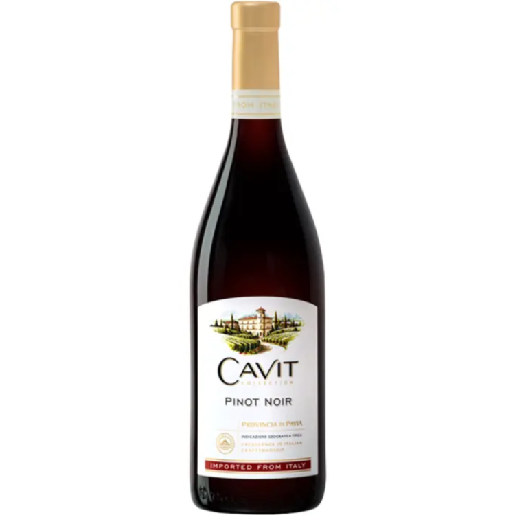 cavit pinot noir, pinot noir, red wine, wine gift baskets, pompei gift baskets, engrave a bottle