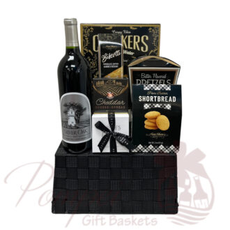 wine baskets, silver oak basket, silver lining, gift set, xmas gift, christmas gift baskets,