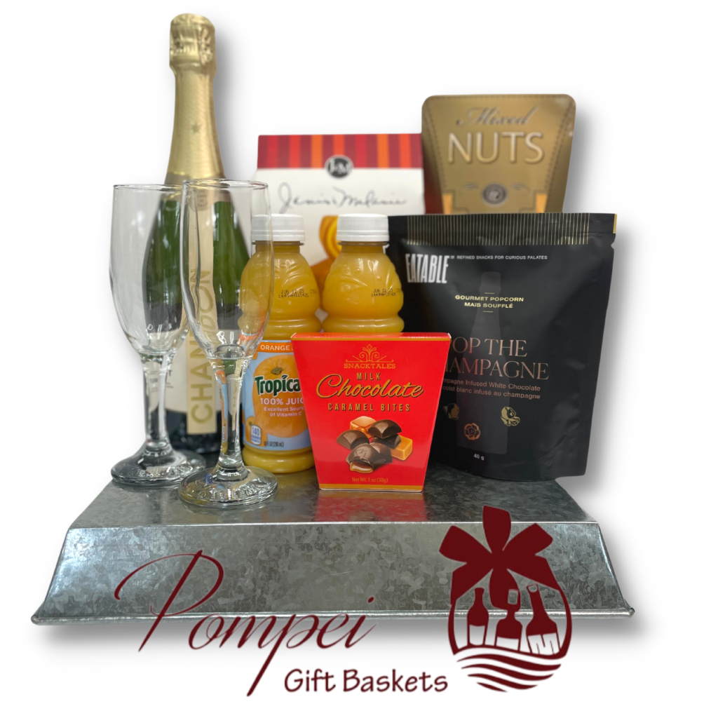 Valentine's Mimosa Gift Basket