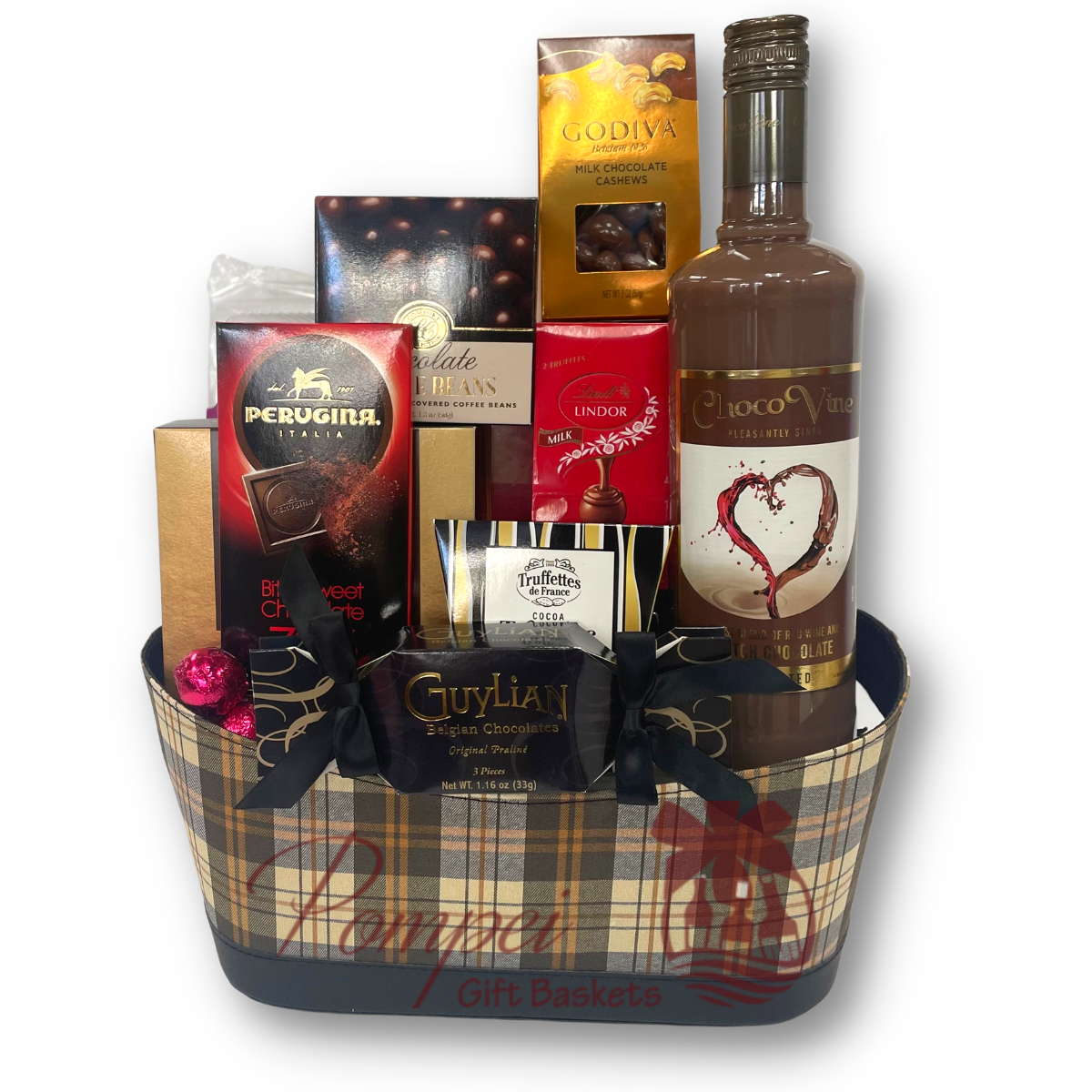 Choco-Wine Lovers Gift Basket