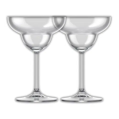 2 Margarita Glasses