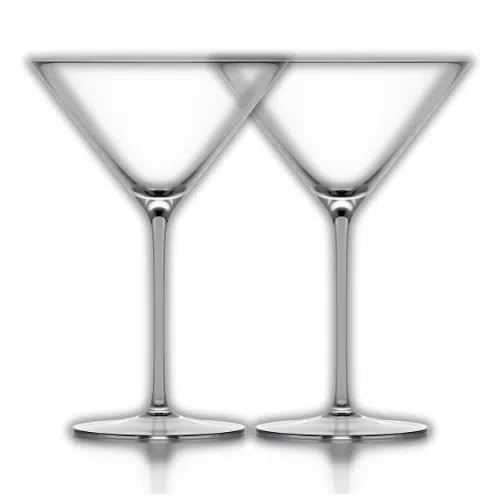 2 Martini Glasses