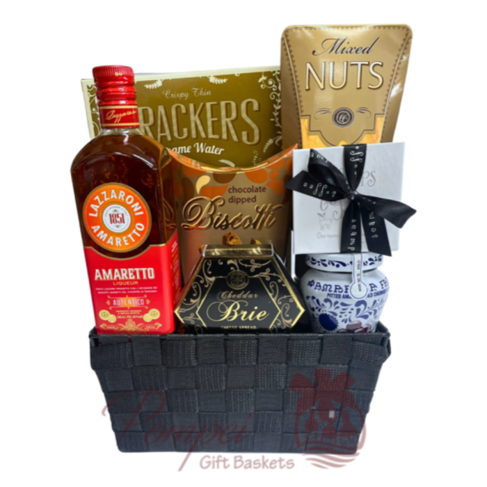 Sweet Amaretto Liqueur Gift Basket