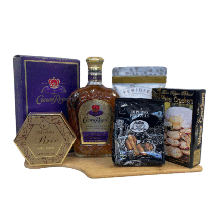 Crown Royal Treats Whiskey Gift Basket