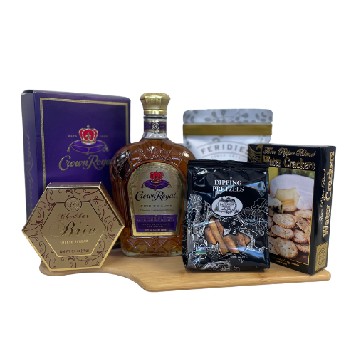 Crown Royal Treats Whiskey Gift Basket