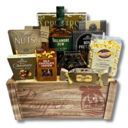 Tullamore Dew Whiskey Gift Basket