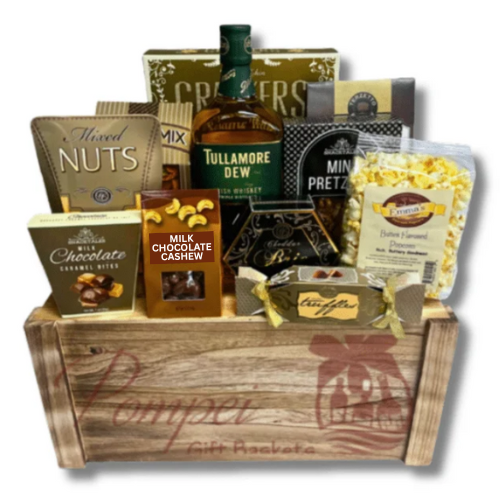 Tullamore Dew Whiskey Gift Basket