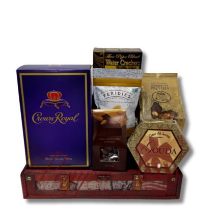 Crown Royal Treats Whiskey Gift Basket