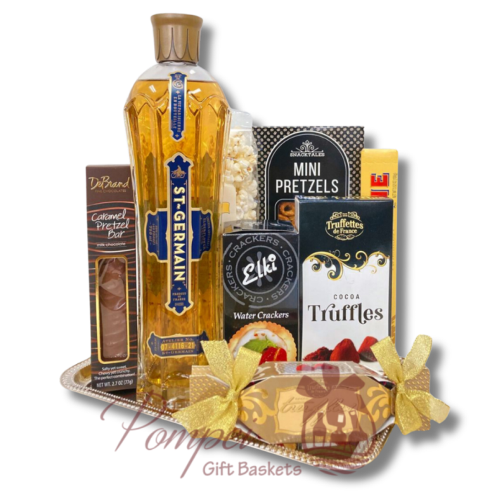 Caring St-Germain Liqueur Gift Basket