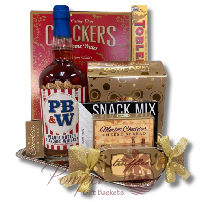 Sweet Peanut Butter Whiskey Gift Basket