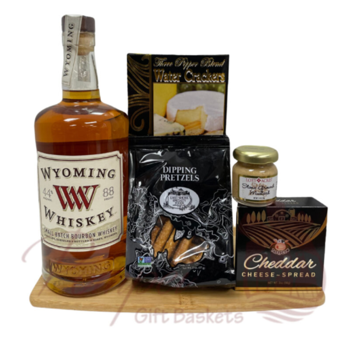 Beautiful Wyoming Whiskey Gift Basket