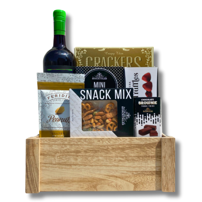 Assorted Red Wine Gift Basket