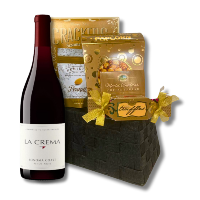 Delightful Crema Wine Gift Basket