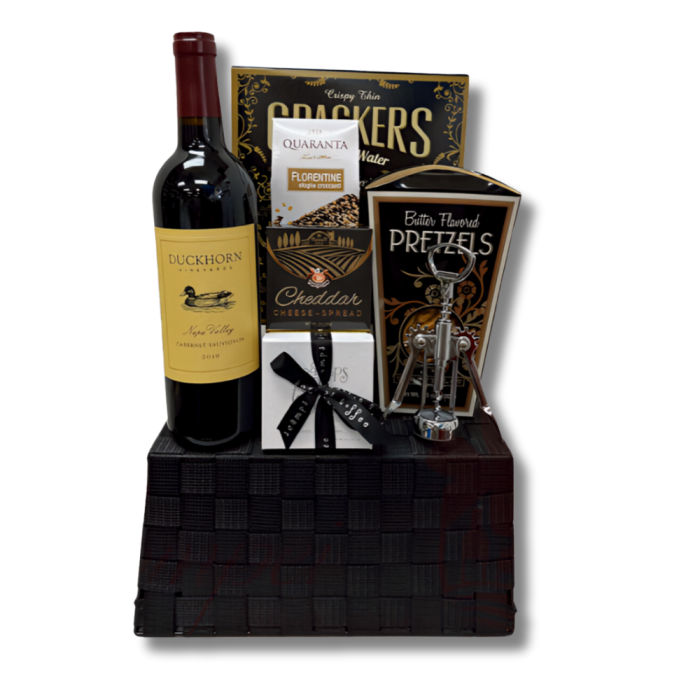 Floating Duckhorn Wine Gift Basket