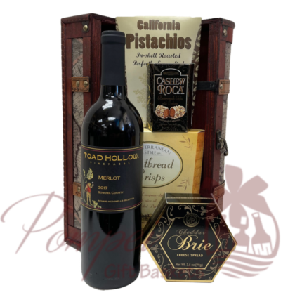 Toad Hollow Merlot Gift Basket