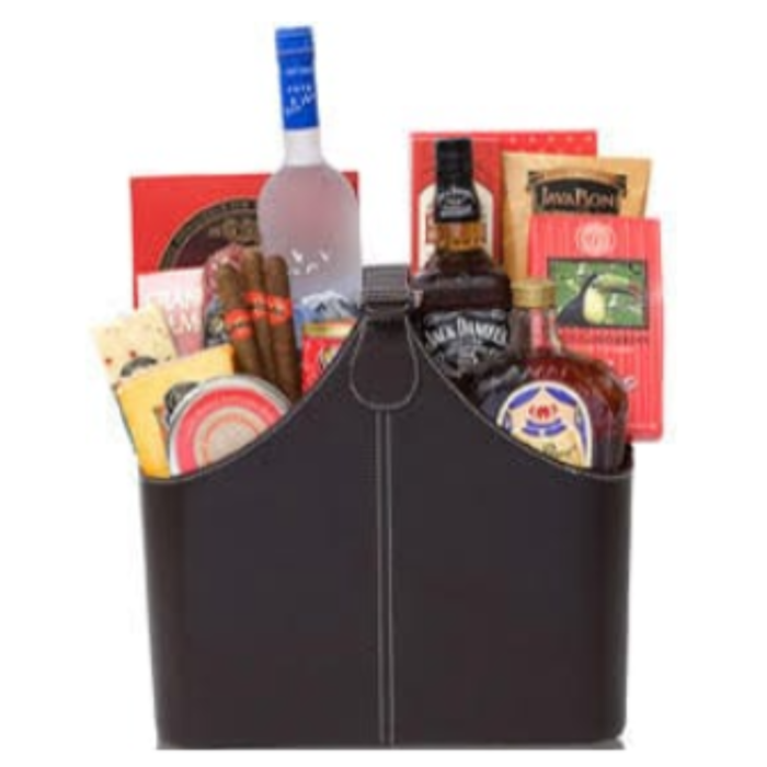 Gentleman's Party Liquor Gift Basket