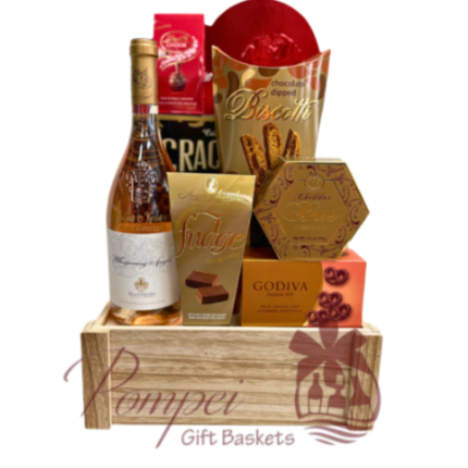 Lovers Wine Gift Basket