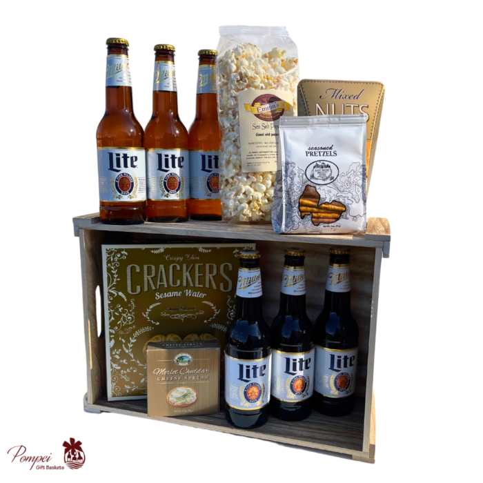 Miller Lite Beer Gift Basket