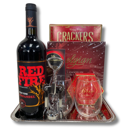 Fire Red Valentine's Day Wine Gift