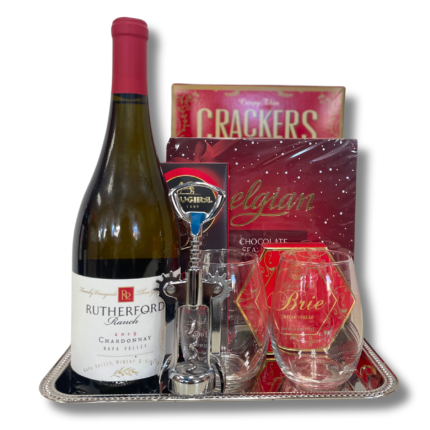 Red Chardonnay Valentine's Day Gift Tray