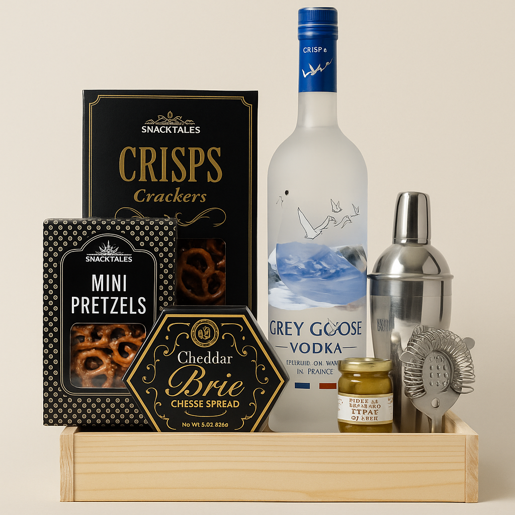 Gourmet Gift Basket Online – Luxury Grey Goose Gift Basket Delivery