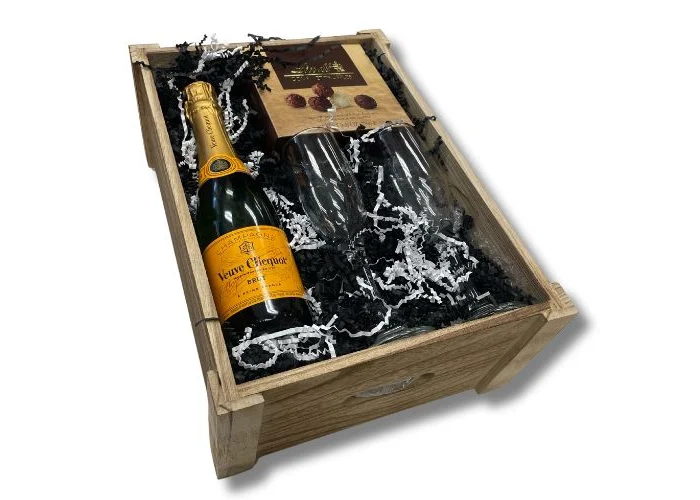 Celebrate in Style with a Signature Veuve Champagne Gift Basket