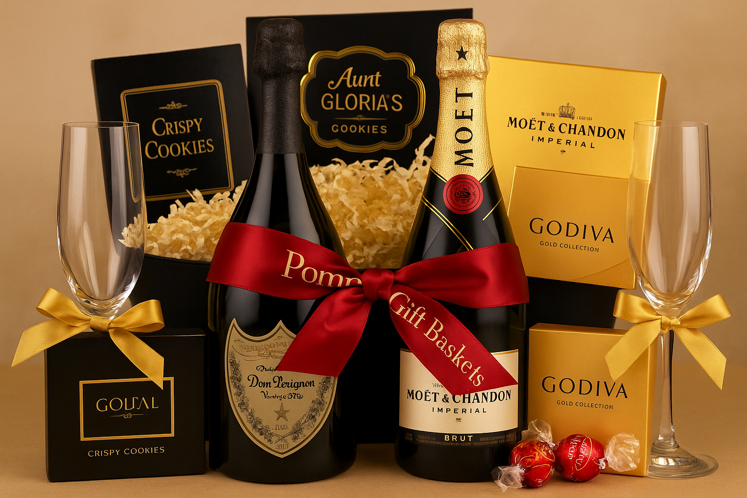 Dom Pérignon Gift Basket & Moët & Chandon Gift Basket – A Toast to Timeless Elegance