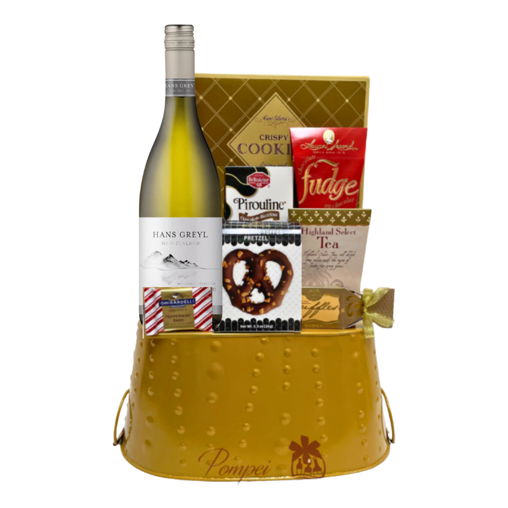 It's A Holiday Sauvignon Blanc Gift Basket