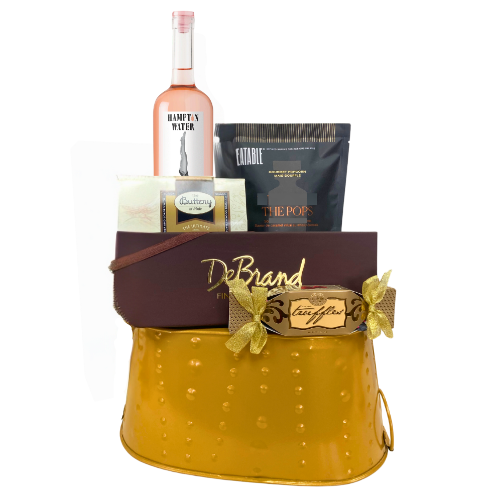 Luxury Rose Wine Gift Basket