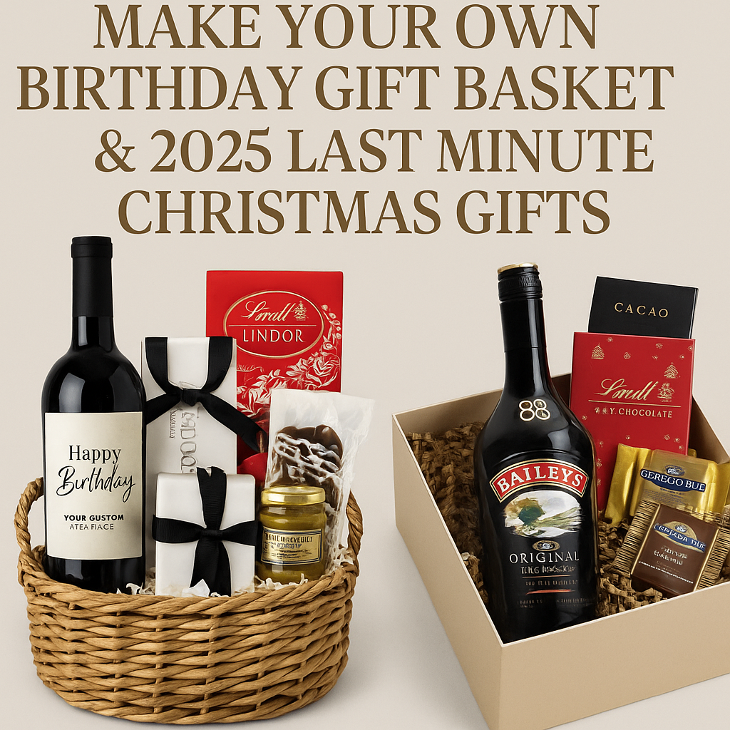 Make Your Own Birthday Gift Basket & 2025 Last Minute Christmas Gifts – Personalized Joy, Delivered Fast