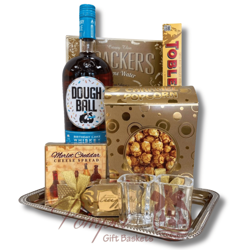 Birthday Cake Whiskey Gift Basket