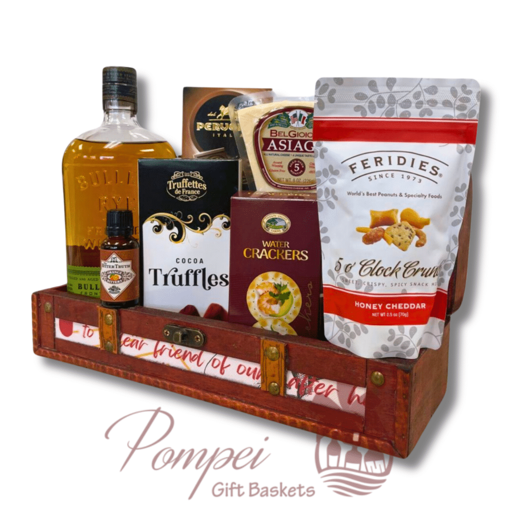 Smooth Bulleit Rye Whiskey Gift Basket