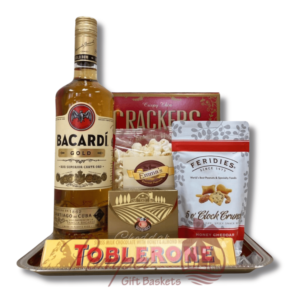 Caribbean Breeze Bacardi Rum Gift Basket